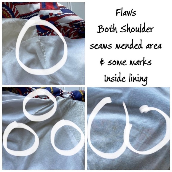 LAVON Windbreaker Jacket Vintage Nautical Size XLarge American theme Coastal - Picture 8 of 12